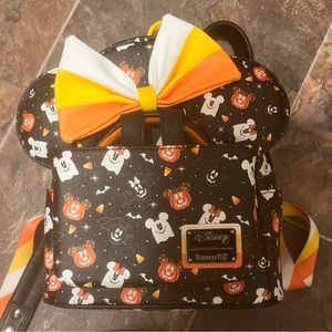 Adorable Disney Loungefly Halloween mini backpack, wallet and ears